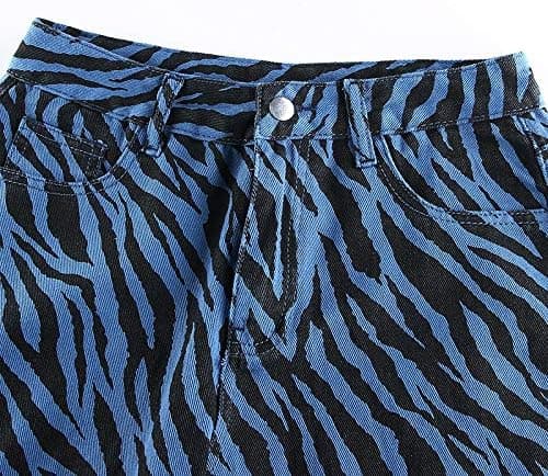 Zebrajeans Hög Mida Dam L ZUKMUK