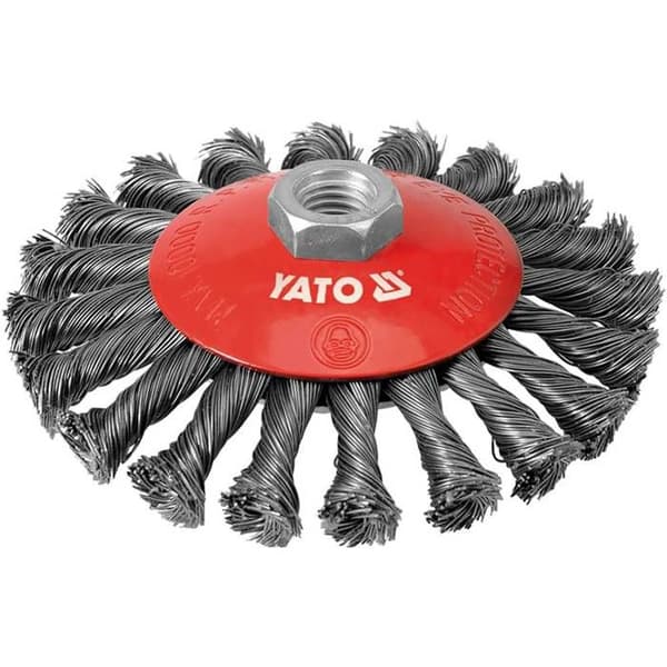 Twisted disc børste - Yato - Rustfrit stål - 125 mm - M-14 - INOX