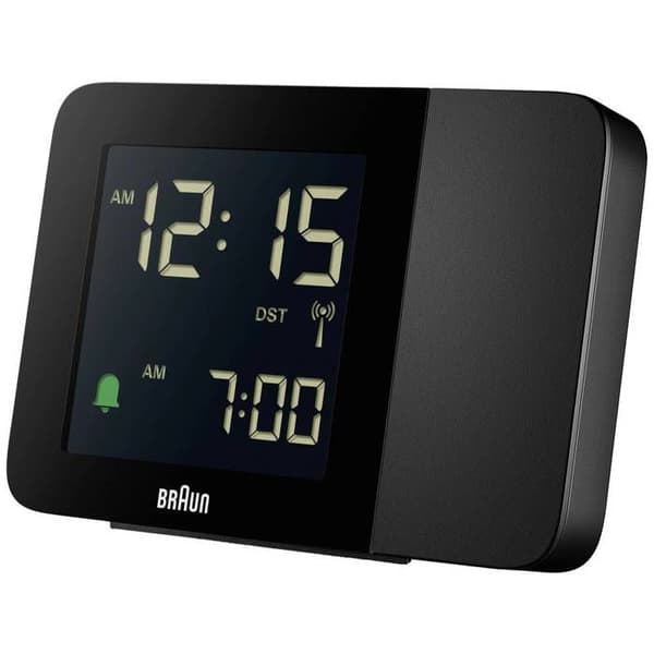 Braun BC15B-DCF radiokontrollilla varustettu herätyskello musta