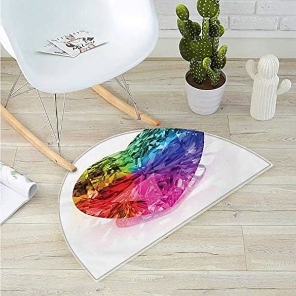 Tapis - ESPERANZA - MIST ECN005 - Blå och vit - Rektangulär - Syntetisk