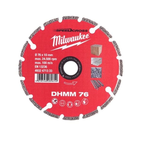 Diamant skive til flere materialer MILWAUKEE 76 mm - 4932471333