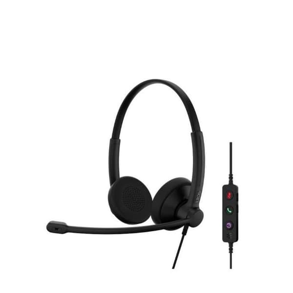 EPOS Impact 100 MS Stereo - Professionel kablet headset USB-C/USB-A, Sort