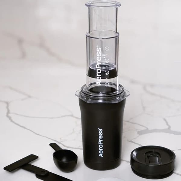 AeroPress Go Plus Rejsecafeteria – Sort