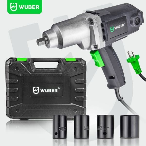 Elektrisk 1/2" slagnøgle til hjul i Wuber kasse
