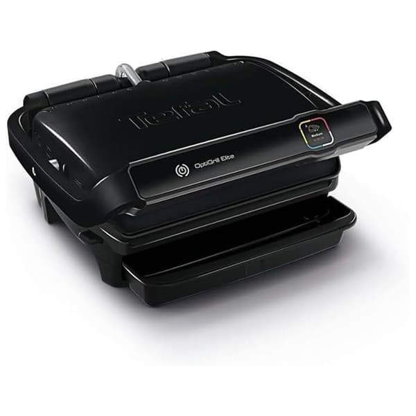 Kontaktgrill - TEFAL - OptiGrill Elite GC7508 - Sort - 2000 Watt - Rektangulær