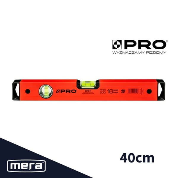Vaterpas - MERA - PRO600 (PRO-A1040) - 40 cm - Robust profil - ERS+ boble