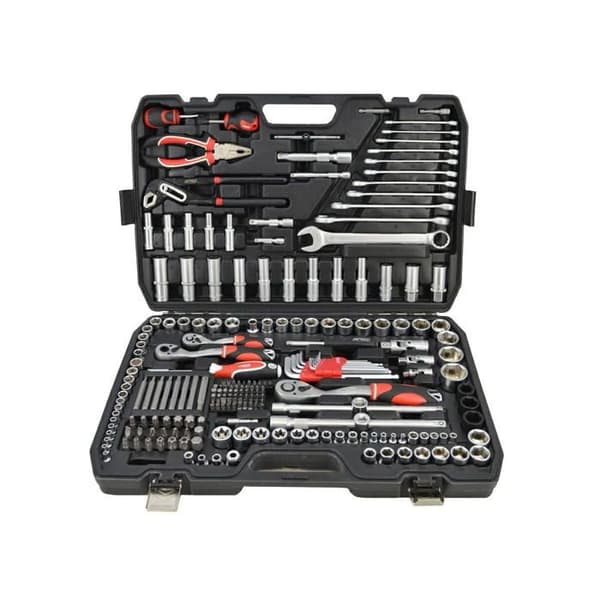 AWTOOLS NØGLESÆT 225 dele 1/2""/3/8""/1/4"" SORT LINJE
