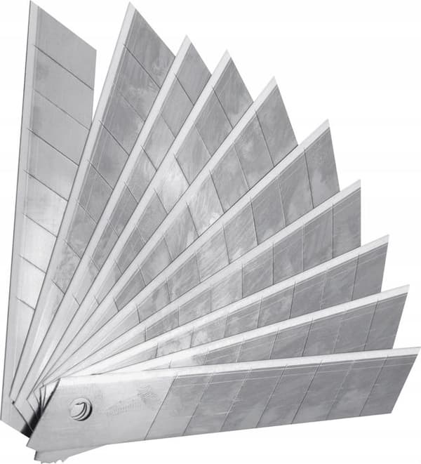 Skärblad - MILWAUKEE - 18 mm Mikrokarbid - 10 stycken - 8 segment - Distributör ingår