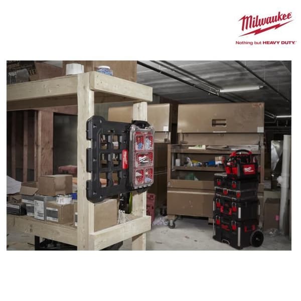 PACKOUT monteringsplade - MILWAUKEE - Ultra slagfast polymer - Sort