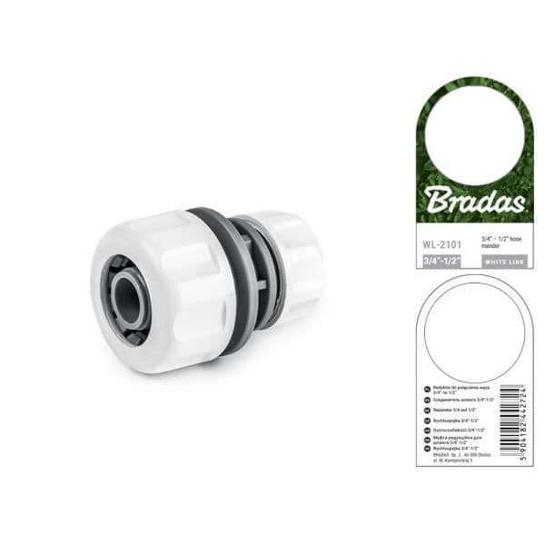 Rørforbindelse - BRADAS - WL 2101 - Hvid - 4 x 2 x 2 cm - Drypvanding