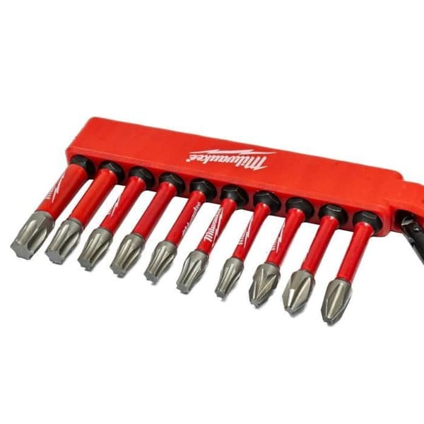 Shockwave ruuvipäiden sarja 10 kpl - MILWAUKEE - 4932480941