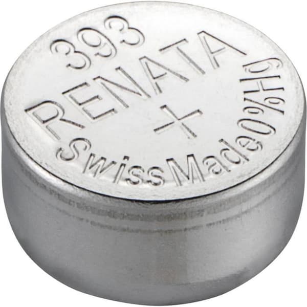 Silveroxidknappbatteri 393 / SR754W 0% kvicksilver