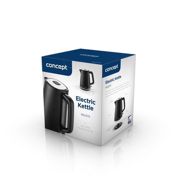 Elkedel - Koncept - RK2375 - 1,7L - 2200W - Sort