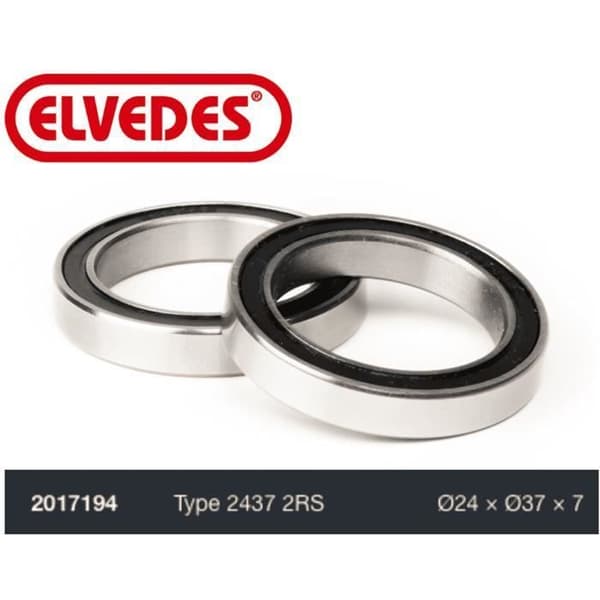 ELVEDES Lagertyp 2437 2RS diameter 24 x diameter 37 x 7 Vit