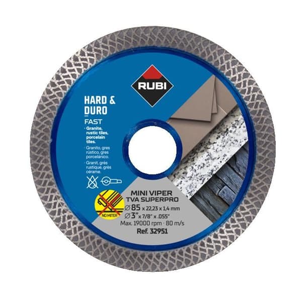 Diamant skive Mini Viper TVA 85 Superpro - Ø 85 mm - RUBI - 32951