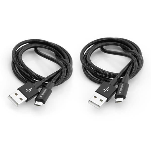 Verbatim 48874 USB-kaapeli - 1m - Micro-USB A USB A:han - 3.0 (3.1 Gen 1) - Musta