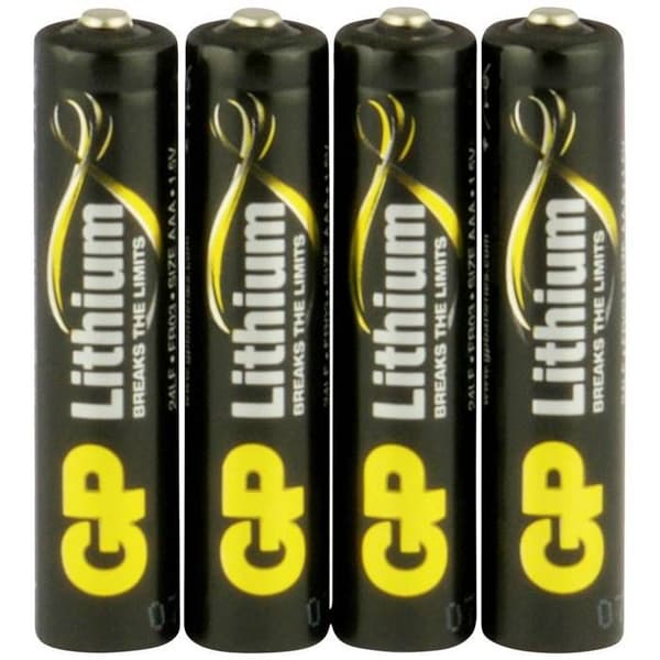 GP GP24LF359C4 Pile LR3 (AAA) lithium 1.5 V 4 stk.