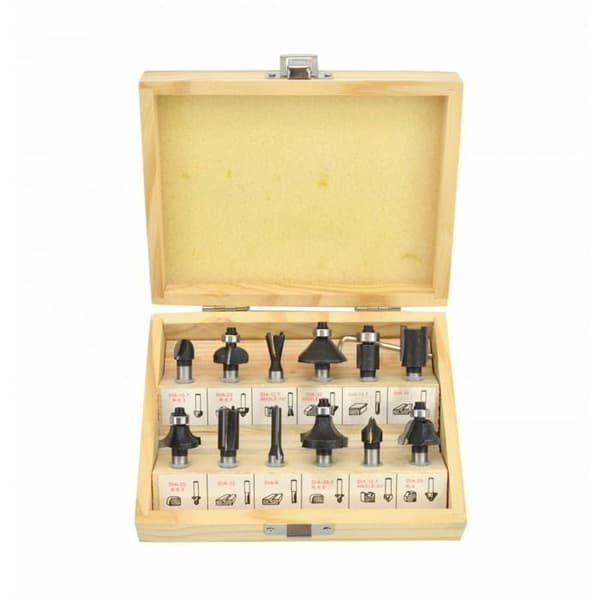 AWTOOLS træbor, sæt af 12, 8 mm stang