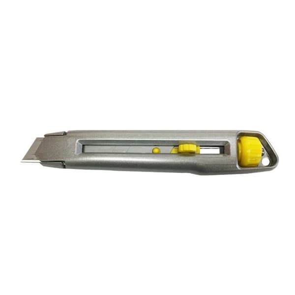 Samlekniv - AWTOOLS - AW29003 - Klinge 18mm - Metalhus - Farve grå