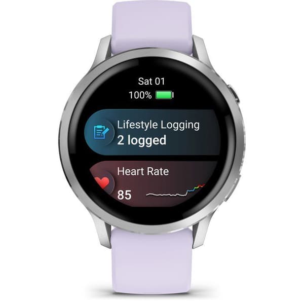 Garmin Venu 4 41mm Grå med Silver + Periwinkle