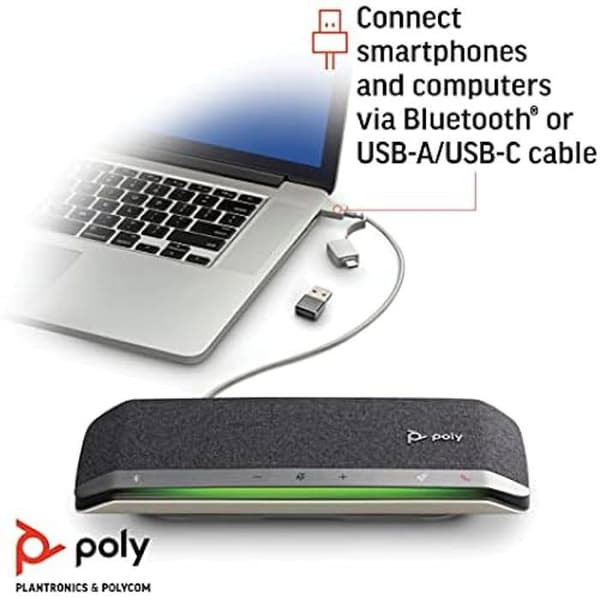 Poly – Poly Sync 40+ Bluetooth Smart Speaker (Plantronics) - Fleksible arbejdsområder - Tilslut til PC/Mac via