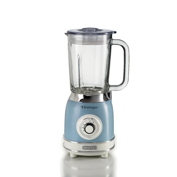 BLENDER VINTAGE GLAS 1000 WATT 583 BLÅ ARIETE