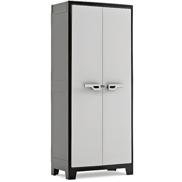 Keter Multifunktionel Opbevaringsskab Titan Sort og Grå 182 cm Organizer 434760