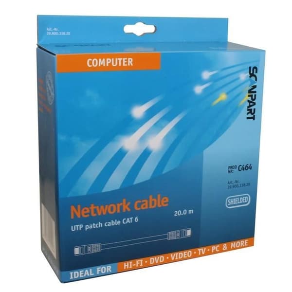 et Cat6 Scanpart netværkskabel (UTP) 20,0m