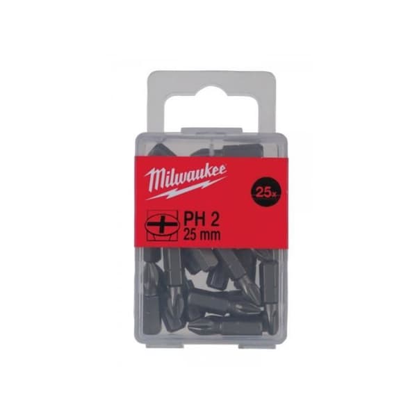 25 kpl 25MM PH2 MILWAUKEE - 4932399587