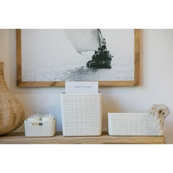 CURVER Jute kurv - Rektangulær M - 12 L - 100% Genbrug