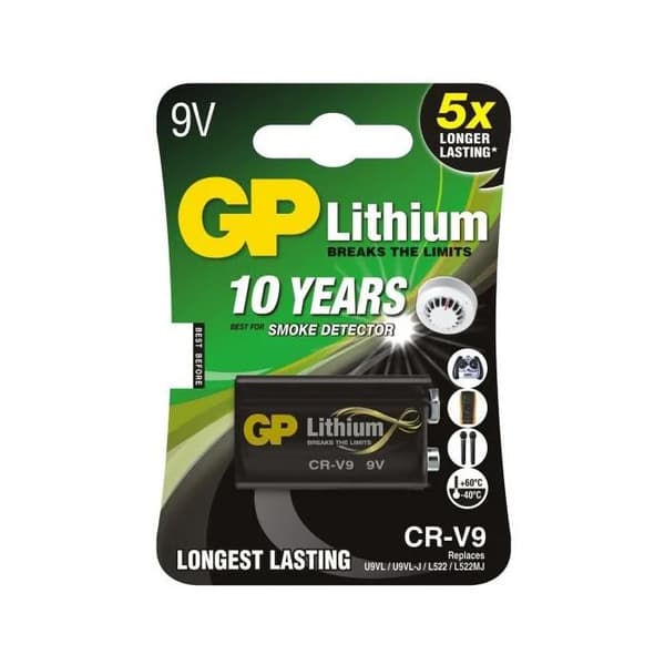 GP 9V litiumbatteri 070CR9VC1
