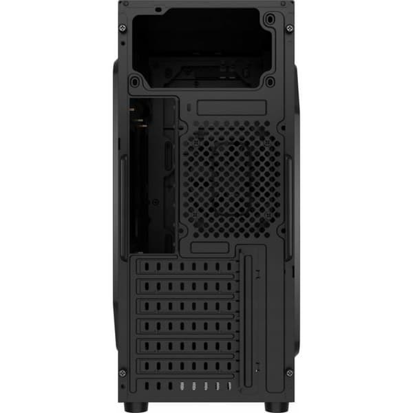 Sort computer kabinet - Natec - Aracanta - Metal / plastik - mATX / mini-ITX / ATX - Bageste ventilator