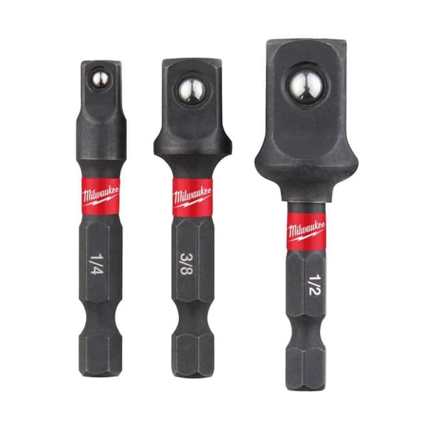 Sæt med 3 Shockwave adaptere til stikkontakter - MILWAUKEE - 4932479228