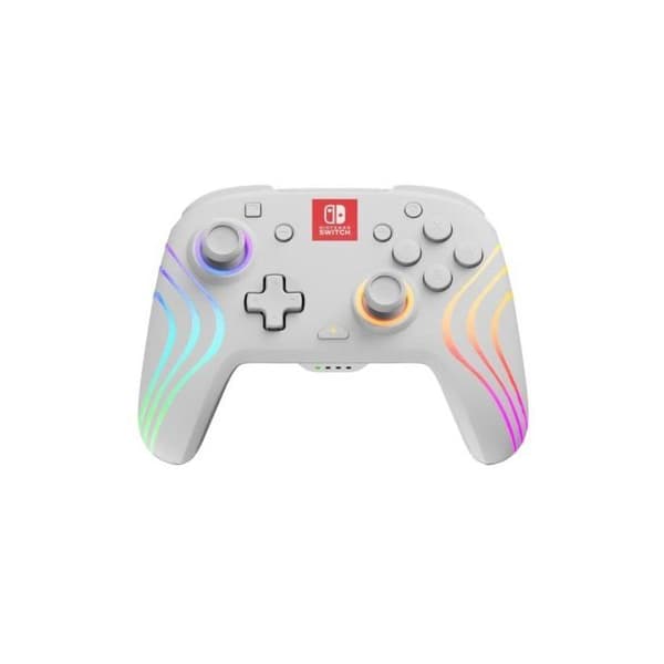 Trådlös/USB Gamepad Vit Bakgrundsbelyst Multiplattform Nintendo Switch Programmerbar
