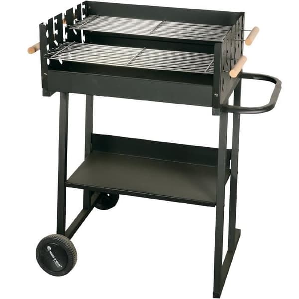 Rektangulær grill Master Grill&Party MG651 60x45cm med hylde