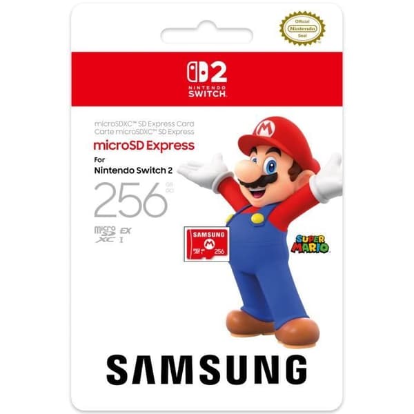 Samsung Micro SD Express 256GB hukommelseskort til Nintendo Switch 2