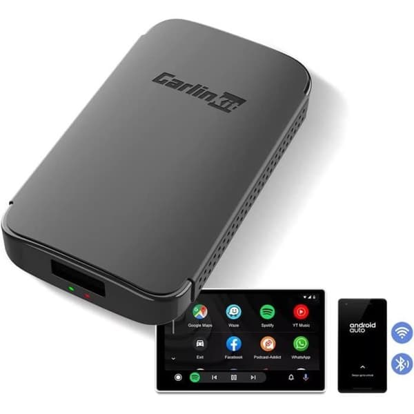 CarlinKit A2A Langaton Android-autosovitin, helppo asentaa, plug-and-play, autoille, joissa on Android Au