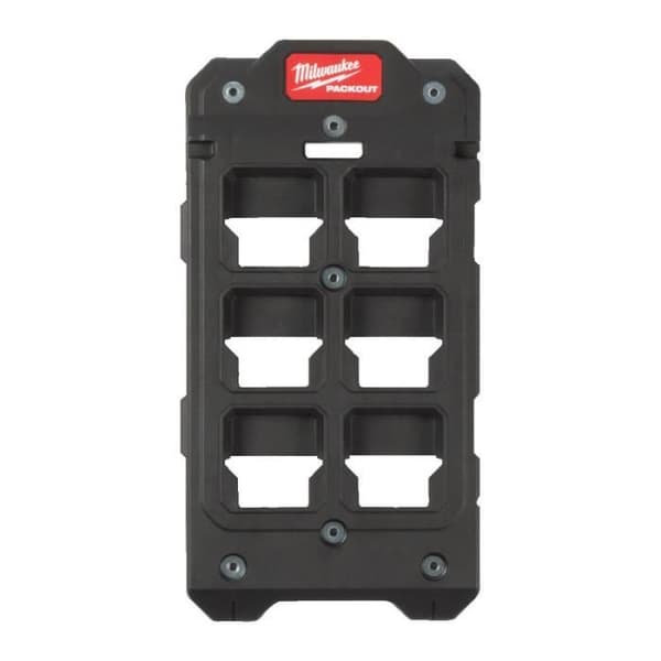 Monteringspanel - MILWAUKEE - Packout - 25,4 x 25 x H5 cm - Polymer - Sort