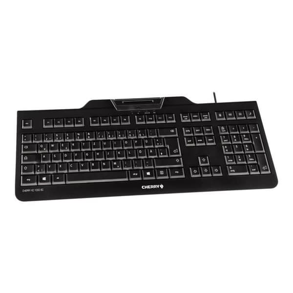 Clavier CHERRY KC 1000 SC - USB - Belgien - sort