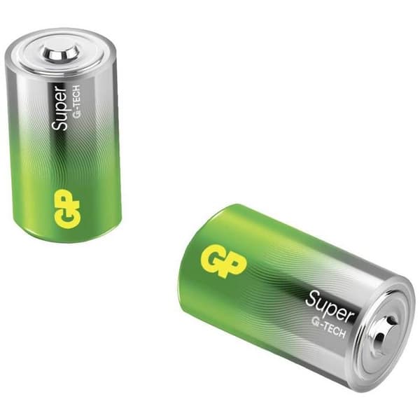 GP Super Pile LR20 (D) alkalinen 1.5 V 2 kpl