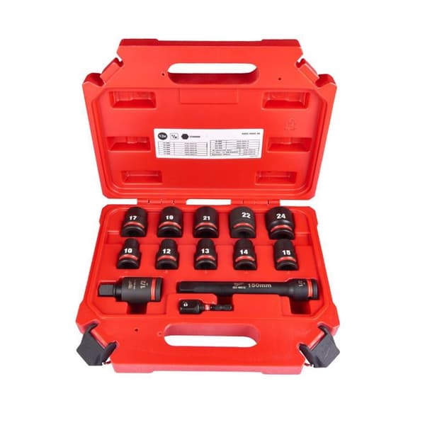1/2'' Shockwave 1/2'' IMPACT SOCKET SET STD-13PC - MILWAUKEE - 4932480456