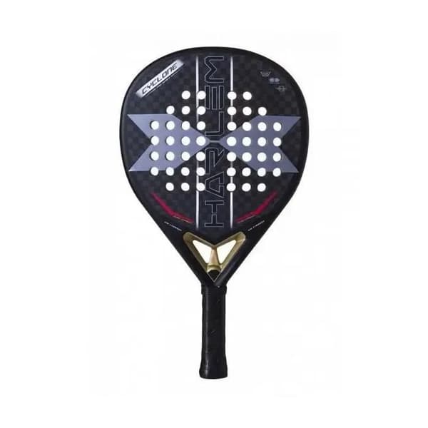 Padelracket Harlem Padel Cyclone 12K HP-198 - kolfiber/vit