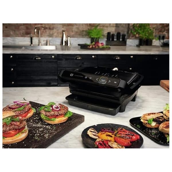 Kontaktgrill - TEFAL - OptiGrill Elite GC7508 - Sort - 2000 Watt - Rektangulær