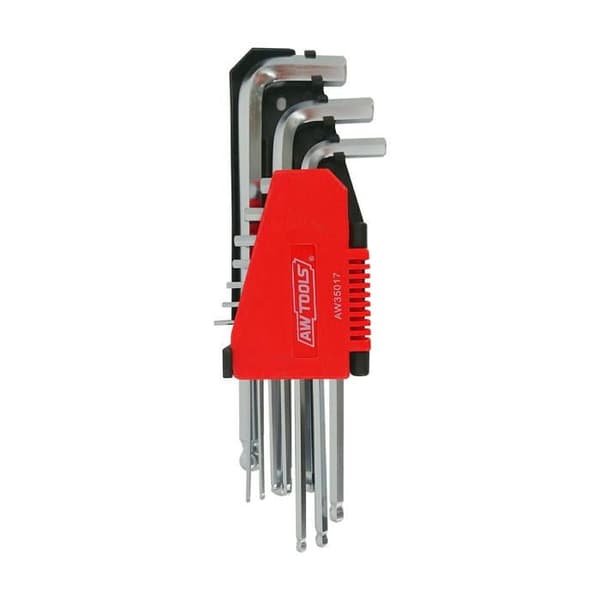 "CLÉS ALLEN AWTOOLS BLACK LINE 10 stk./KUGLE."