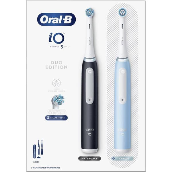 Oral-B iO 3 DUO sort og blå
