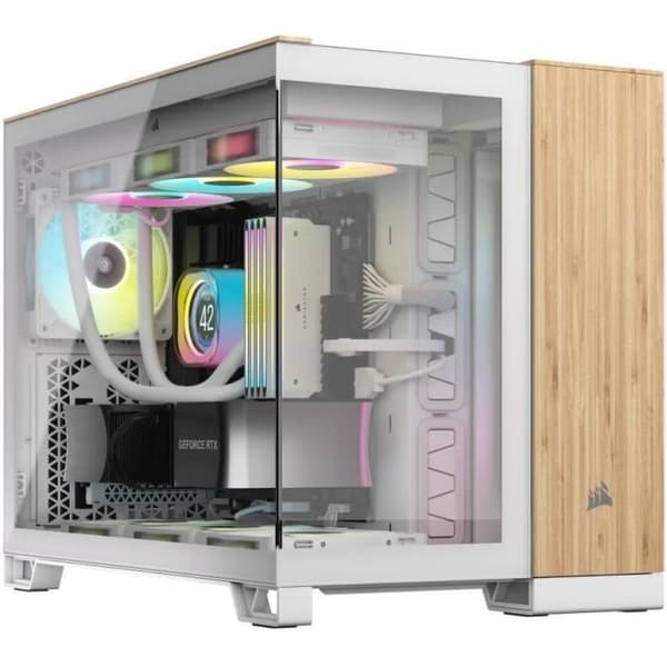 PC Chassi - CORSAIR - CC-9011288-WW - 2500X - mATX - PC Chassi - Vit/Bambu