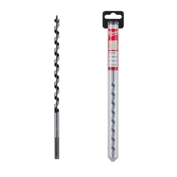 Helixbor - MILWAUKEE - 10×460 mm - Ø10 mm - Lang rækkevidde - Hurtig spånafledning