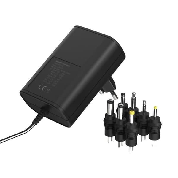ANSMANN APS 1500 - 12V - 1500mA - 7 sovitinta sisältävä universaali virtalähde