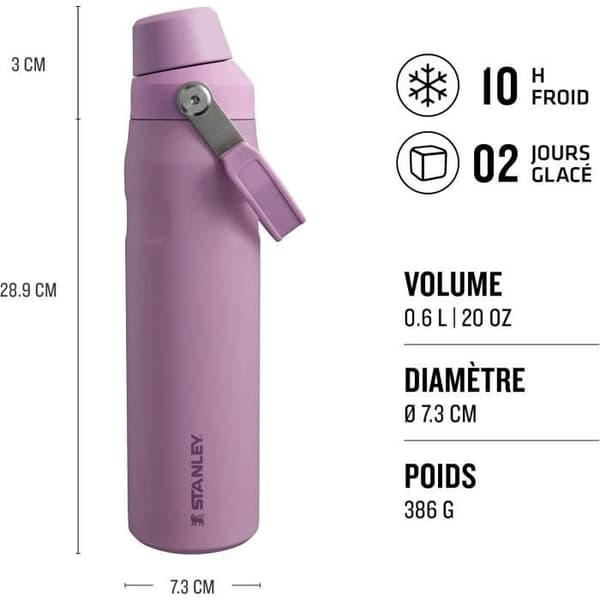 Stanley Aerolight IceFlow 0,6L Isolerad vattenflaska Fast Flow