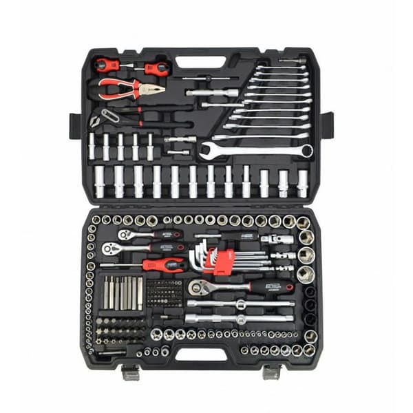 AWTOOLS NØGLESÆT 225 dele 1/2""/3/8""/1/4"" SORT LINJE